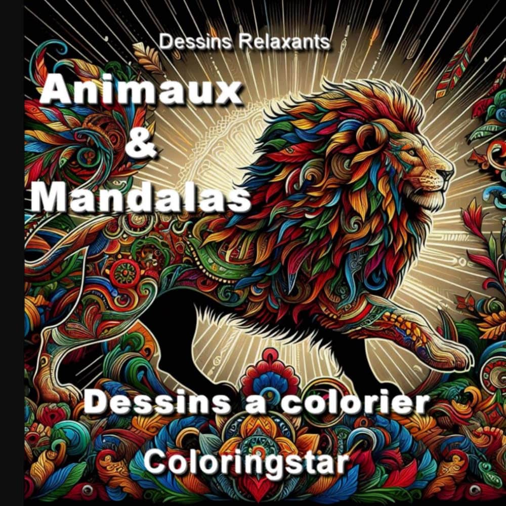 couverture animaux et mandalas
