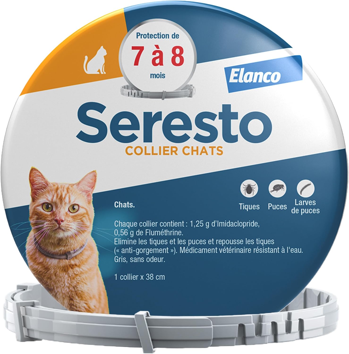 Collier Antiparasitaire Seresto pour Chats